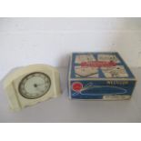 Two vintage electric clocks including a boxed self starting electric clock made by Westclox Ltd,
