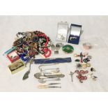 A collection of costume jewellery etc.