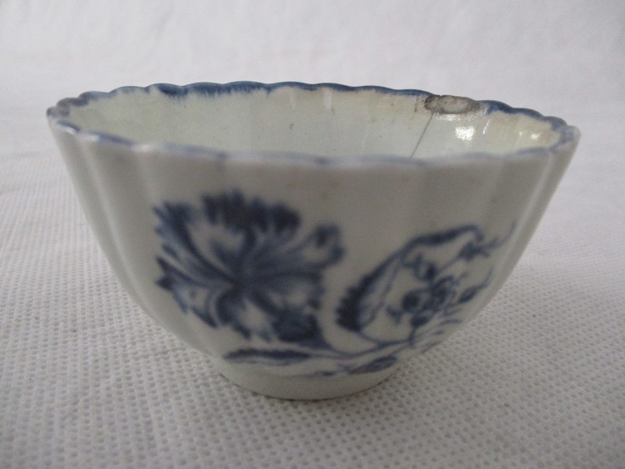 A Dr. Wall period Worcester tea bowl A/F