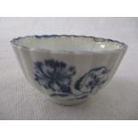 A Dr. Wall period Worcester tea bowl A/F