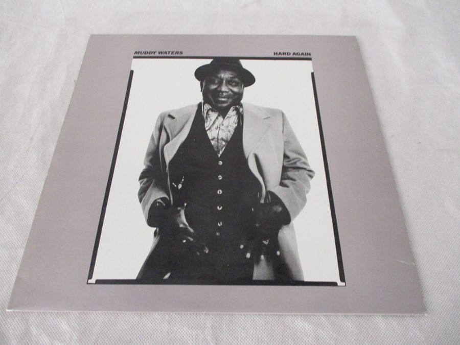 A collection of eight vintage blues 12" vinyl records including John Lee Hooker, Muddy Waters, Jesse - Image 5 of 9