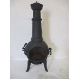 A garden Chimenea, height 125cm.