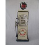 A retro Route 66 CD holder in the form of a petrol pump, height 70cm