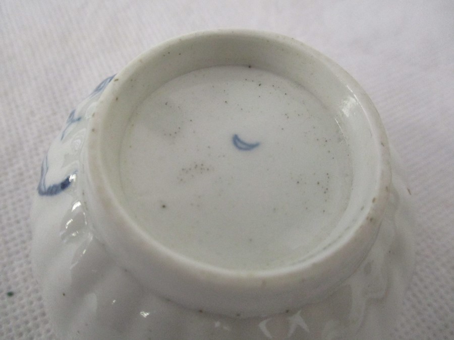 A Dr. Wall period Worcester tea bowl A/F - Image 6 of 6