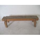 A small industrial bench/step from the Axminster Carpets Factory. 92cm x 25cm Height 57cm