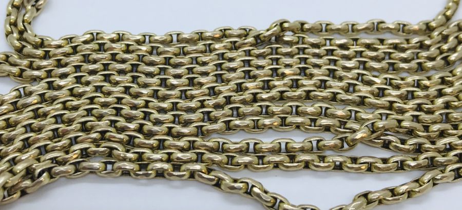 A 9ct gold guard chain, approx. 156cm length, weight 30.1g - Image 2 of 2