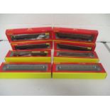 A collection of eight boxed Hornby 00 Gauge rolling stock Southern Railway Maunsell Coaches