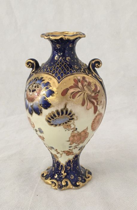 A pair of Royal Crown Derby jugs and vase in the Imari pattern - Image 9 of 13