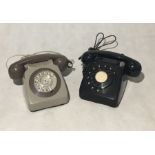 Two vintage telephones