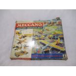 A boxed vintage Meccano Airport Service Set - box A/F