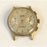 A Jolus vintage gentleman's chronograph with two subsidiary dials- no strap
