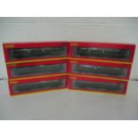 A collection of six boxed Hornby OO gauge rolling stock Southern Railway LSWR Non-Corridor coaches