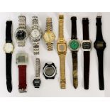 A collection of various watches including Henderson Sinclair, Casio, Timex etc.