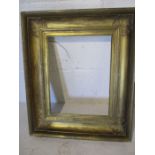 A 19th Century gilt picture frame, overall size 57cm x 48cm ( aperture size 41cm x 31cm)