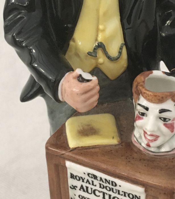 Two Royal Doulton figures,"The Auctioneer" (damage to gavel as shown) and "Thanks Doc!". - Image 3 of 7