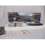 A Hornby 00 gauge model railway Eurostar train set, R816, in original box