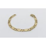 A 14ct gold Italian bracelet A/F, weight 25.5g