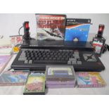 A Sony Hit Bit home computer HB 75 B MSX with controllers and various games etc.