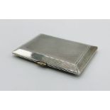 A hallmarked silver Art Deco ladies cigarette case