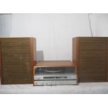 A vintage Fidelity Hi Fi, comprising radio and turntable. Untested.