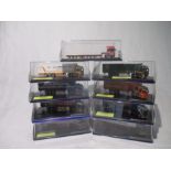 A collection of nine limited edition cased Oxford Haulage Company die-cast transport vehicles