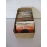 A collection of mainly Motown 7" vinyl records including Lionel Richie, The Supremes, Gladys Knight,