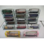 A collection of seventeen cased Oxford die-cast models of lorries, livestock transport etc including