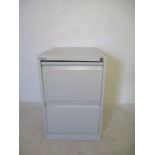 A Bisley,two drawer filing cabinet (no key).