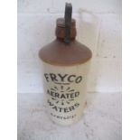 A 2 gallon Fryco Aerated Waters stoneware flagon for R Fry & Co Ltd, approx. 47cm height
