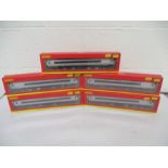 A collection of five boxed Hornby OO gauge rolling stock Pendolino coaches including Standard Buffet