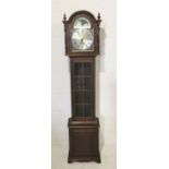 A Grandmother clock by Westminster Clocks - Copenhagen with moon phase. Height: 165cm