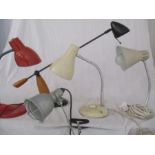 A collection of vintage and retro style lamps