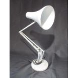 A vintage white anglepoise lamp by Anglepoise Lighting Ltd (Redditch)