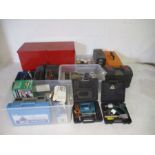 A quantity of various tools, fixtures, fittings etc including sanders, jigsaws etc.