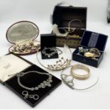 A collection of costume jewellery etc.