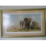 A David Shepherd print " The Ivory is Theirs"