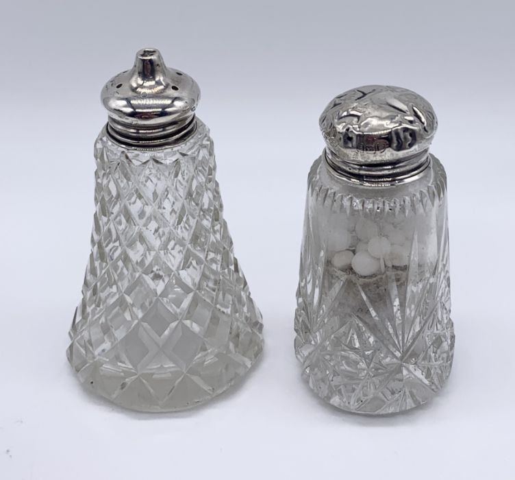 A small collection of silver mounted condiments etc. - Image 2 of 4