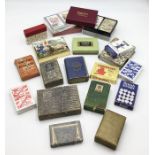A collection of various vintage playing cards including four packs by De La Rue Stationers,