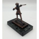 A hand finished bronzed metal reproduction of Peter Pan by Sir George Frampton R.A. Limited