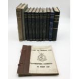 A collection of interesting vintage books including 7 volumes of "Familiar Wild Flowers" F. Edward