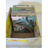 A collection of various 10" vinyl records including Jazz, Pop, Classical etc