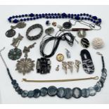 A collection of costume jewellery etc.