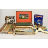 A collection of various vintage games including Ringmaster, Cosmic Encounters, Tri-Tactics,