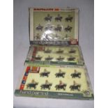 Two boxed Britains "Eyes Right" Horse Guards Regimental models (7833), along with a boxed Britains