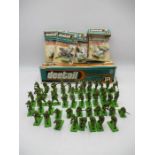 A collection of Britains Ltd Deetail metal based model figures of U.S Infantry Soldiers, along