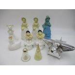 A collection of eight novelty Avon perfume bottles, along with two others