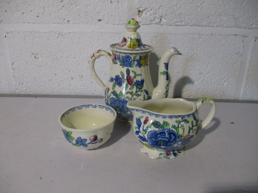 A collection of Masons "Regency" part dinner set including a small coffee pot, creamer, sugar - Image 3 of 12