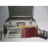 A collection of various chisels etc. including Robert Sorby and Record