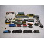A collection of various OO gauge model railway related items including locomotives (Bachmann, Hornby