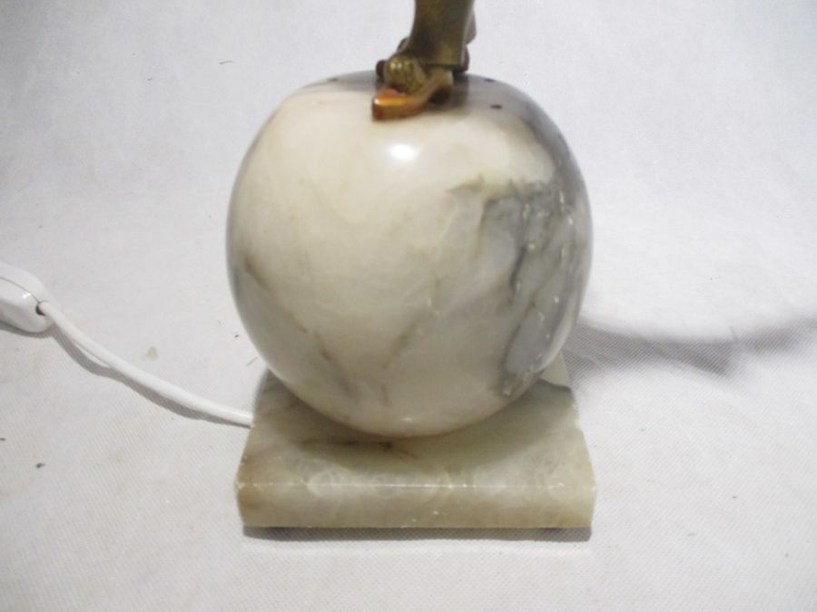 A vintage Pierrot lamp on alabaster sphere - Image 6 of 6